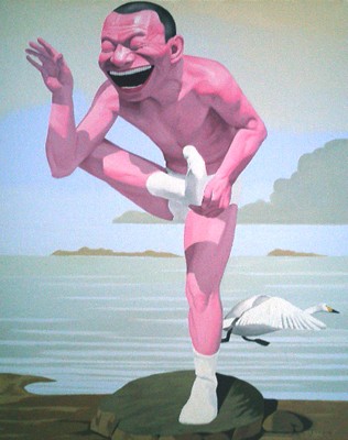 Yue Minjun Free and At Leisure-7